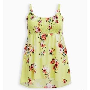 TORRID 2x floral babydoll tunic